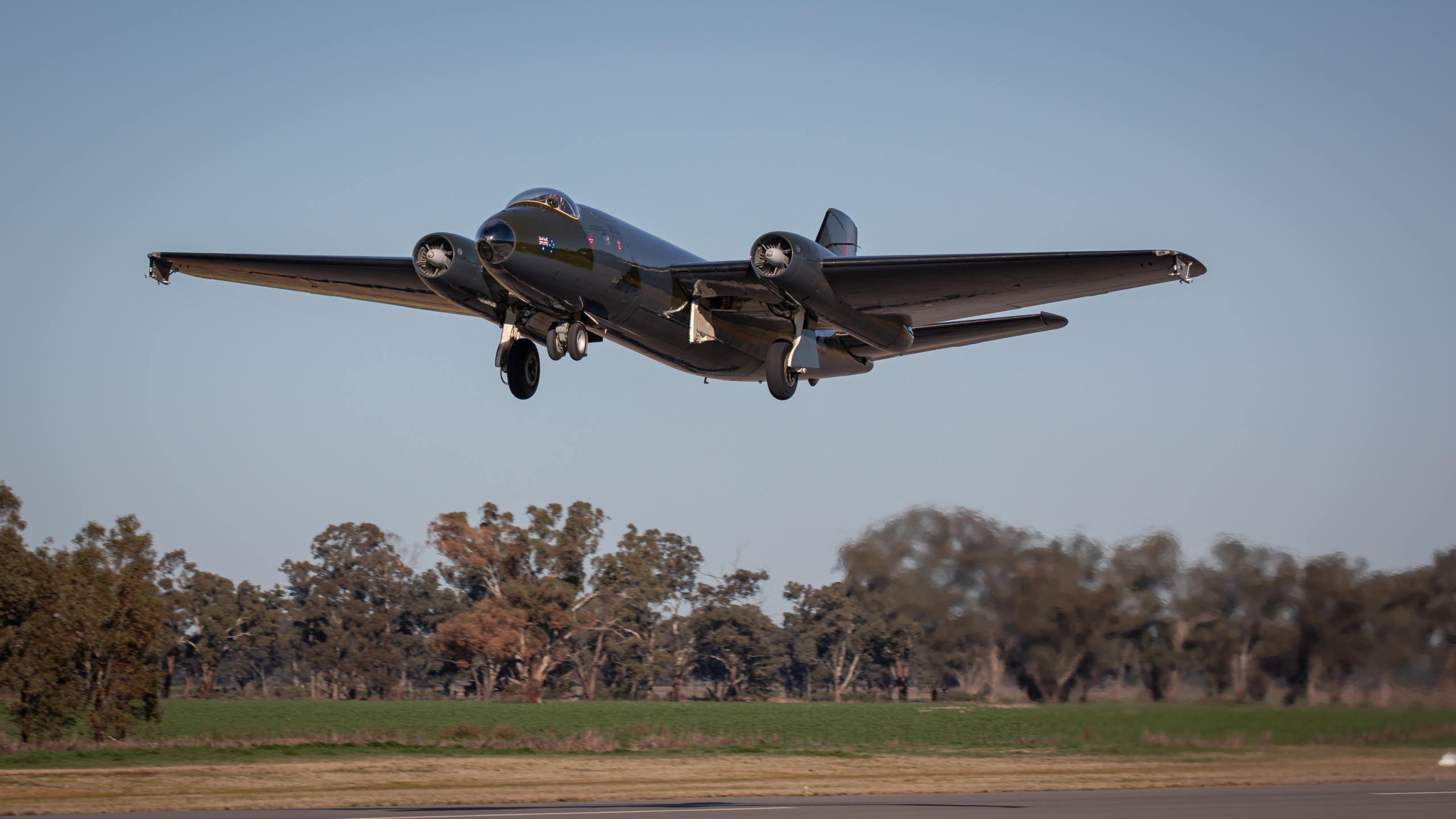 Canberra Return to Service Temora Aviation Museum